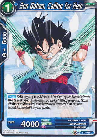 Son Gohan, Calling for Help [BT8-028] | Nerdhalla Games