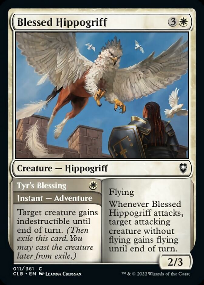 Blessed Hippogriff // Tyr's Blessing [Commander Legends: Battle for Baldur's Gate] | Nerdhalla Games