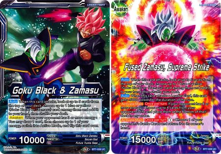 Goku Black & Zamasu // Fused Zamasu, Supreme Strike [BT7-026] | Nerdhalla Games