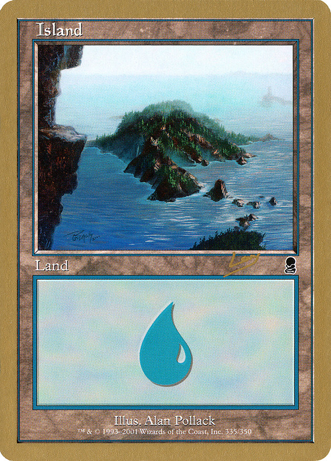 Island (rl335) (Raphael Levy) [World Championship Decks 2002] | Nerdhalla Games