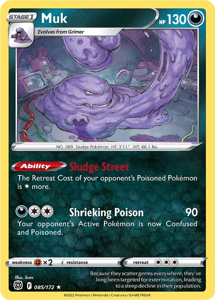 Muk (085/172) [Sword & Shield: Brilliant Stars] | Nerdhalla Games