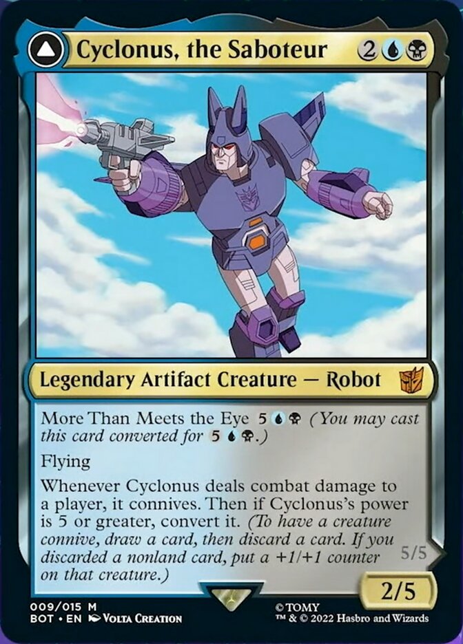 Cyclonus, the Saboteur // Cyclonus, Cybertronian Fighter [Universes Beyond: Transformers] | Nerdhalla Games