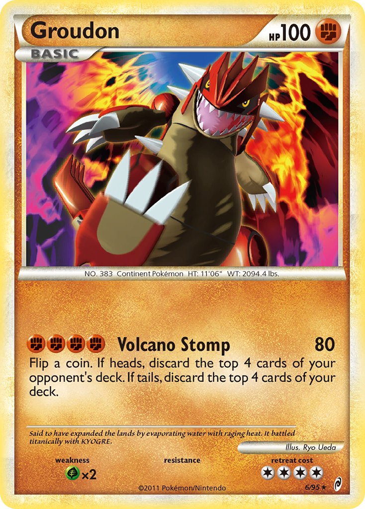 Groudon (6/95) (Theme Deck Exclusive) [HeartGold & SoulSilver: Call of Legends] | Nerdhalla Games