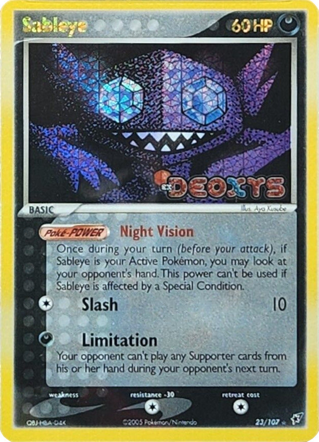 Sableye (23/107) (Stamped) [EX: Deoxys] | Nerdhalla Games