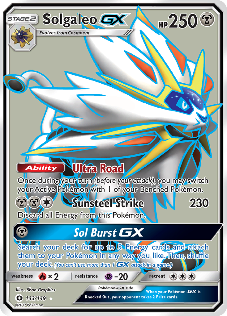 Solgaleo GX (143/149) [Sun & Moon: Base Set] | Nerdhalla Games