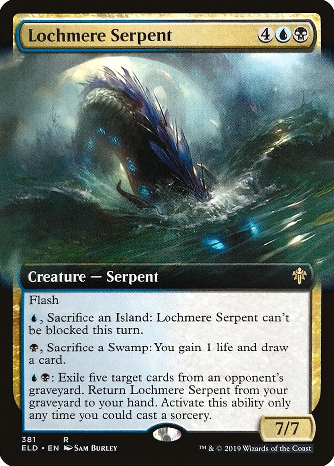 Lochmere Serpent (Extended Art) [Throne of Eldraine] | Nerdhalla Games