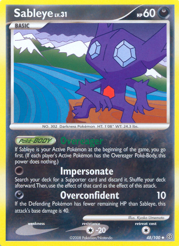 Sableye (48/100) [Diamond & Pearl: Stormfront] | Nerdhalla Games