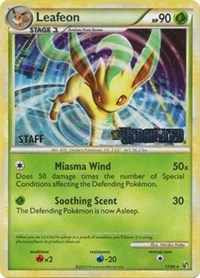 Leafeon (17/90) (Prerelease Promo) [Staff] [Nintendo: Black Star Promos] | Nerdhalla Games