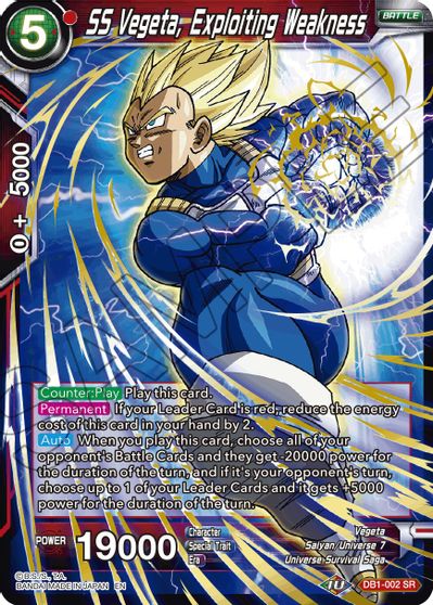 SS Vegeta, Exploiting Weakness (Reprint) (DB1-002) [Battle Evolution Booster] | Nerdhalla Games