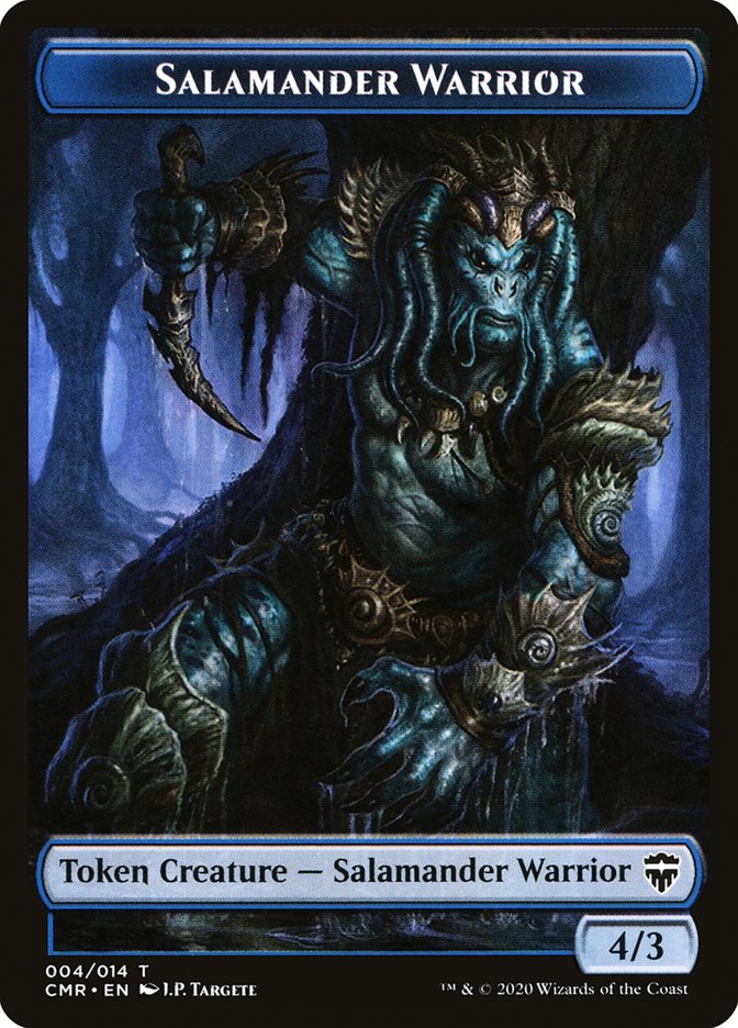 Salamander Warrior // The Monarch Token [Commander Legends Tokens] | Nerdhalla Games