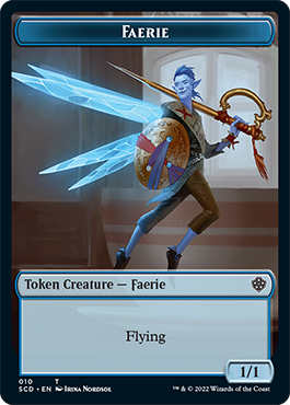 Bird // Faerie Double-Sided Token [Starter Commander Decks] | Nerdhalla Games