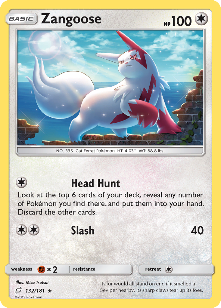 Zangoose (132/181) [Sun & Moon: Team Up] | Nerdhalla Games