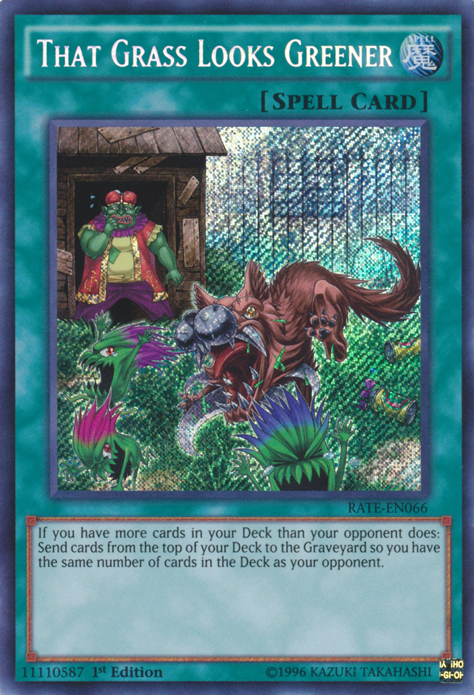 That Grass Looks Greener [RATE-EN066] Secret Rare | Nerdhalla Games