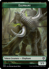 Human Soldier // Elephant Double-Sided Token [Phyrexia: All Will Be One Commander Tokens] | Nerdhalla Games