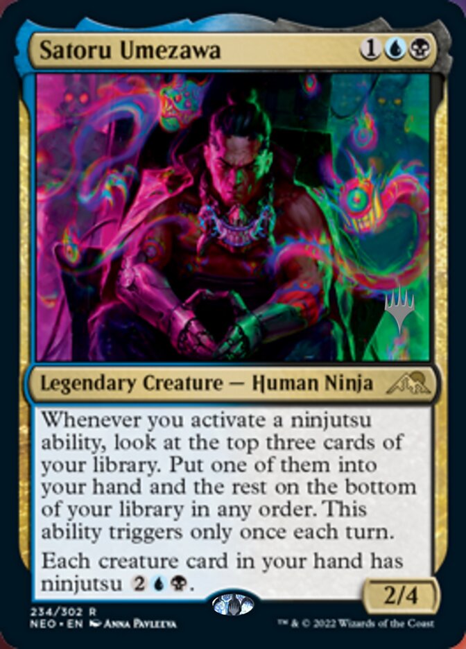 Satoru Umezawa (Promo Pack) [Kamigawa: Neon Dynasty Promos] | Nerdhalla Games