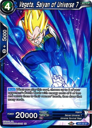 Vegeta, Saiyan of Universe 7 [XD1-02] | Nerdhalla Games