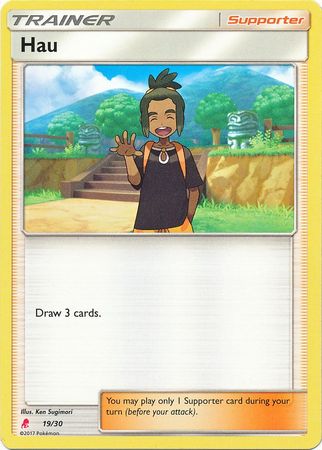 Hau (19/30) [Sun & Moon: Trainer Kit - Lycanroc] | Nerdhalla Games