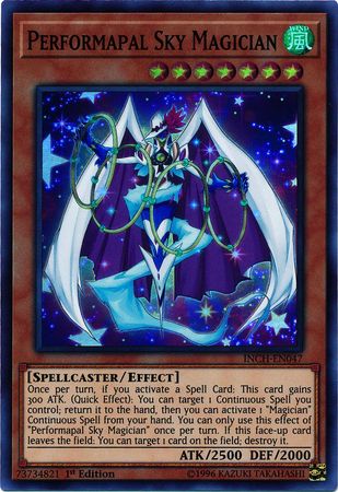 Performapal Sky Magician [INCH-EN047] Super Rare | Nerdhalla Games