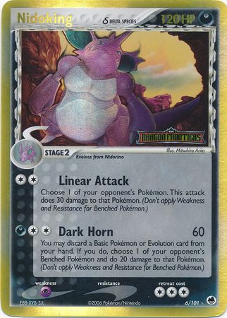 Nidoking (6/101) (Delta Species) (Stamped) [EX: Dragon Frontiers] | Nerdhalla Games