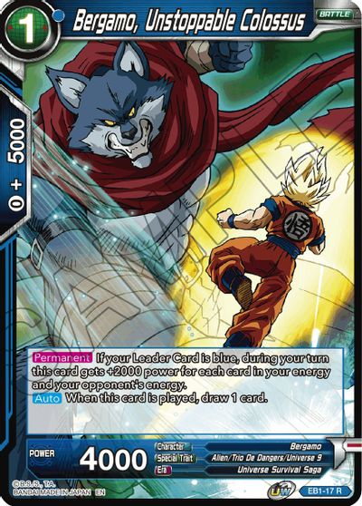 Bergamo, Unstoppable Colossus (EB1-17) [Battle Evolution Booster] | Nerdhalla Games