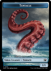 Tentacle // Human (26) Double-Sided Token [March of the Machine Commander Tokens] | Nerdhalla Games