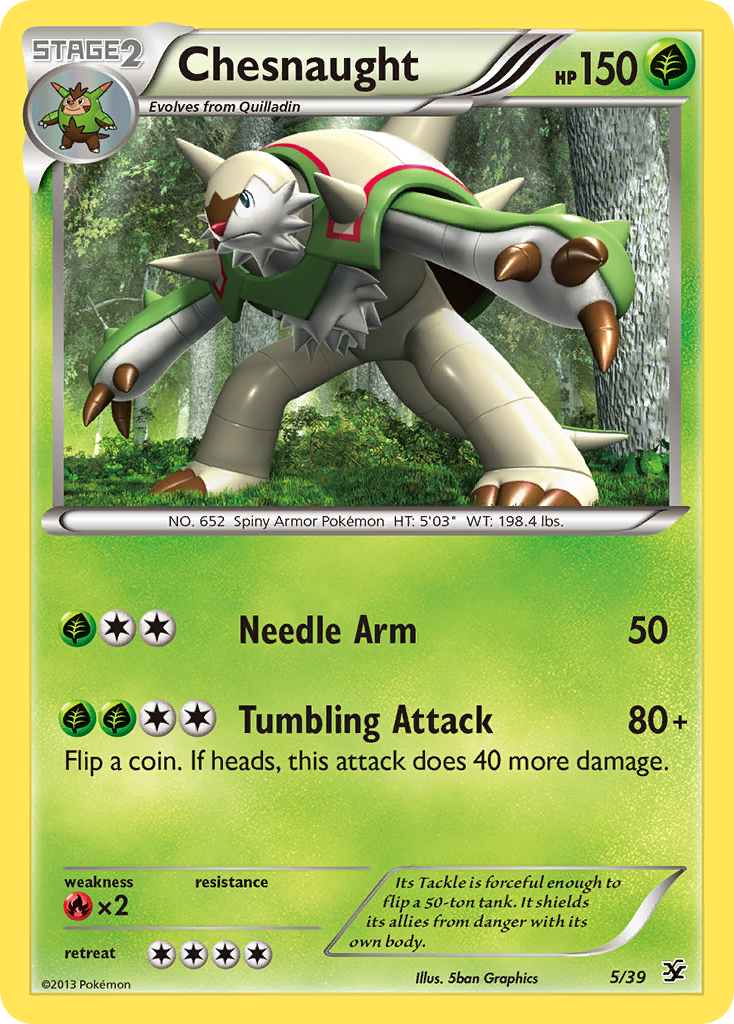 Chesnaught (5/39) [XY: Kalos Starter Set] | Nerdhalla Games