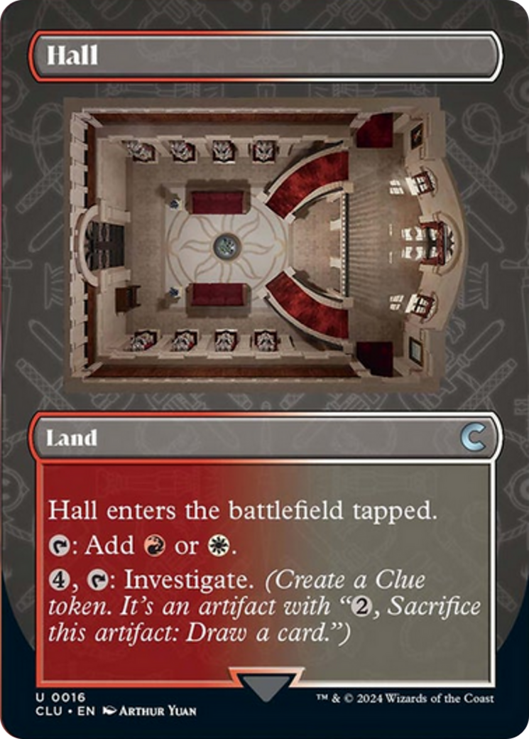 Hall (Borderless) [Ravnica: Clue Edition] | Nerdhalla Games