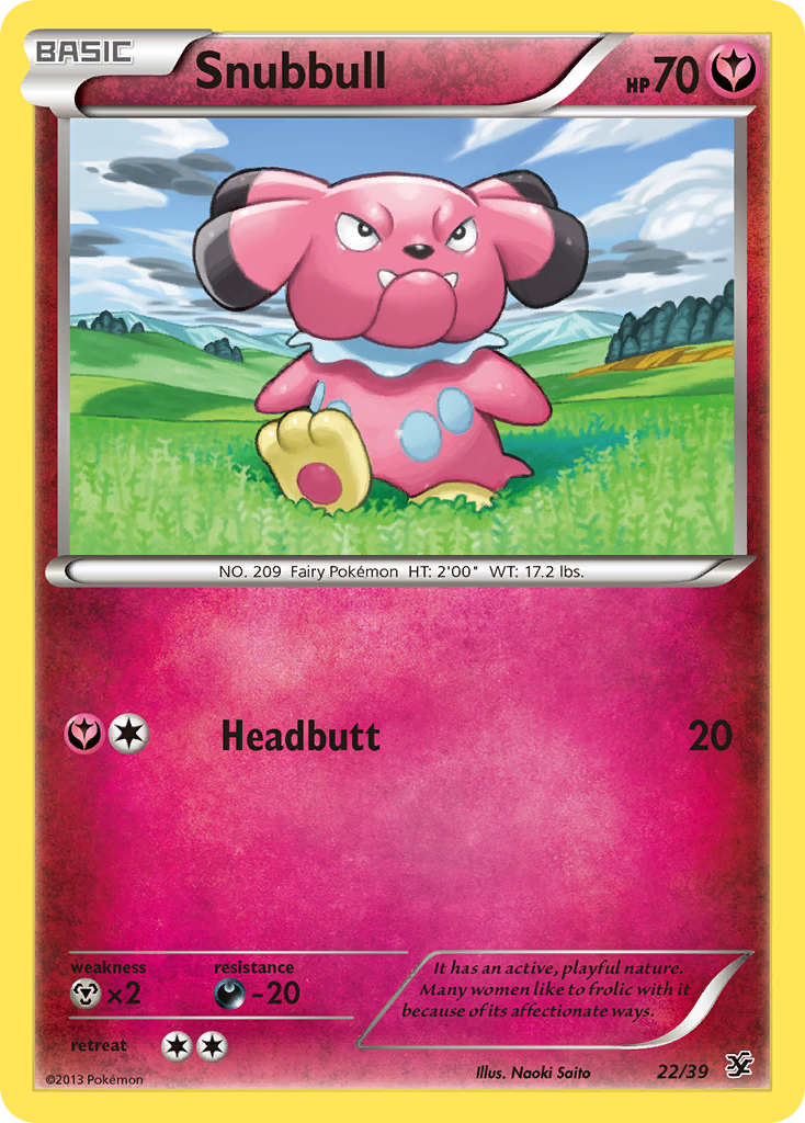 Snubbull (22/39) [XY: Kalos Starter Set] | Nerdhalla Games