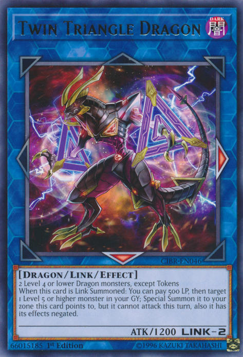 Twin Triangle Dragon [CIBR-EN046] Rare | Nerdhalla Games