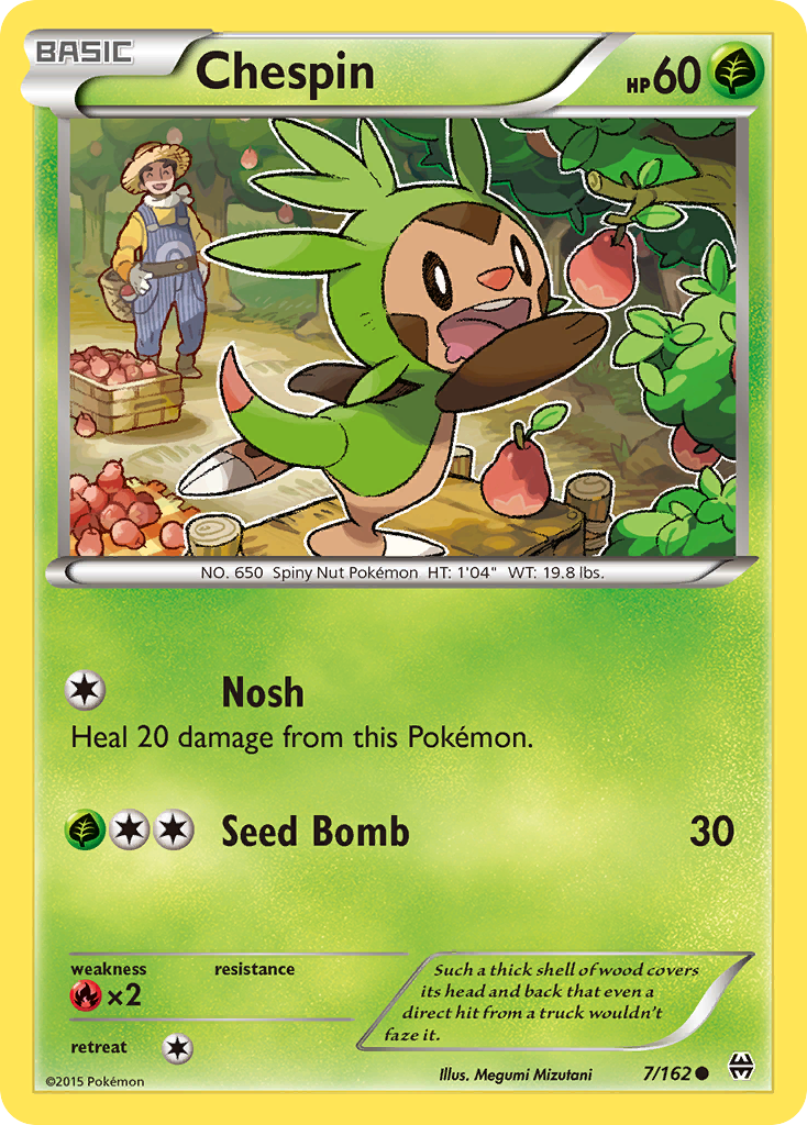 Chespin (7/162) [XY: BREAKthrough] | Nerdhalla Games