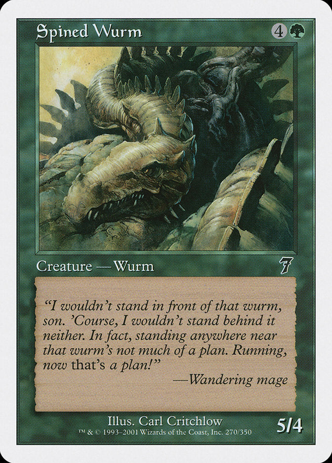 Spined Wurm [Seventh Edition] | Nerdhalla Games