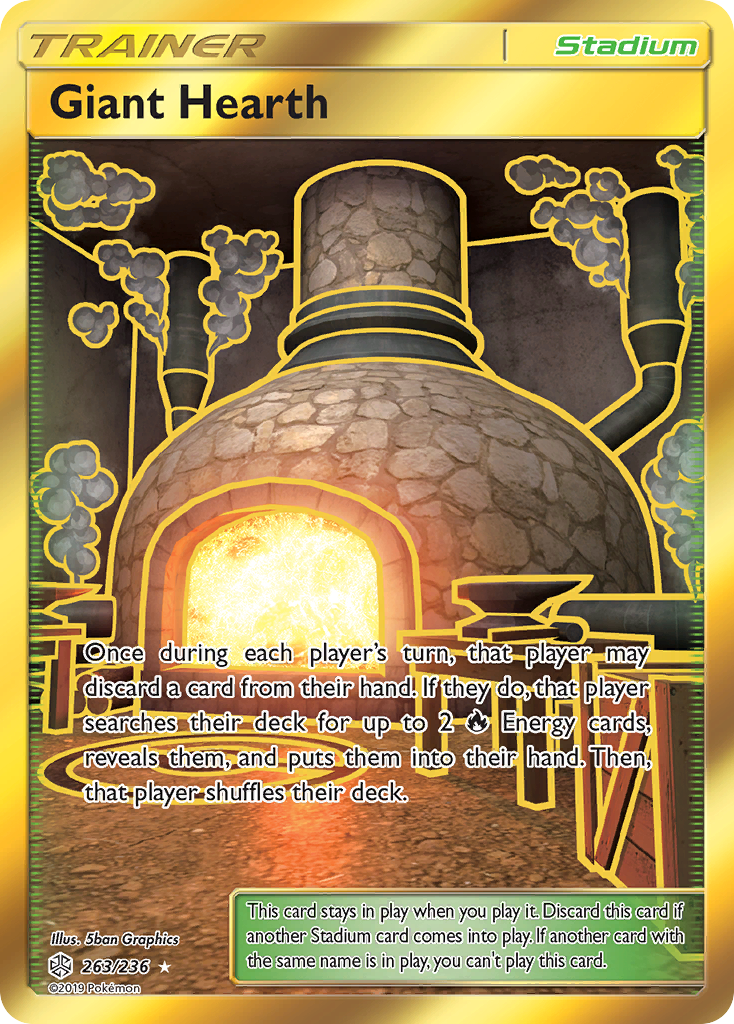 Giant Hearth (263/236) [Sun & Moon: Cosmic Eclipse] | Nerdhalla Games