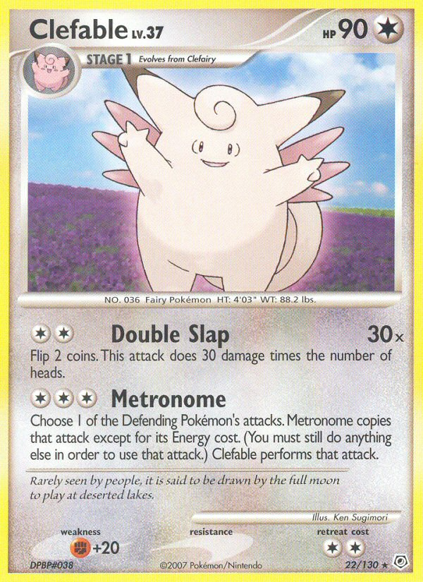 Clefable (22/130) [Diamond & Pearl: Base Set] | Nerdhalla Games