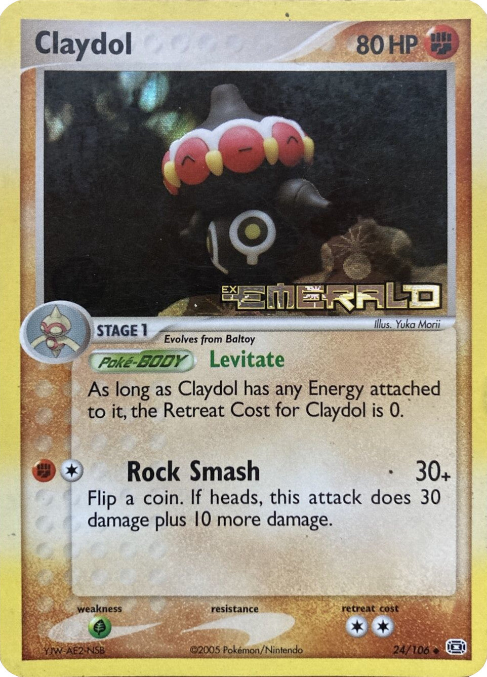 Claydol (24/106) (Stamped) [EX: Emerald] | Nerdhalla Games