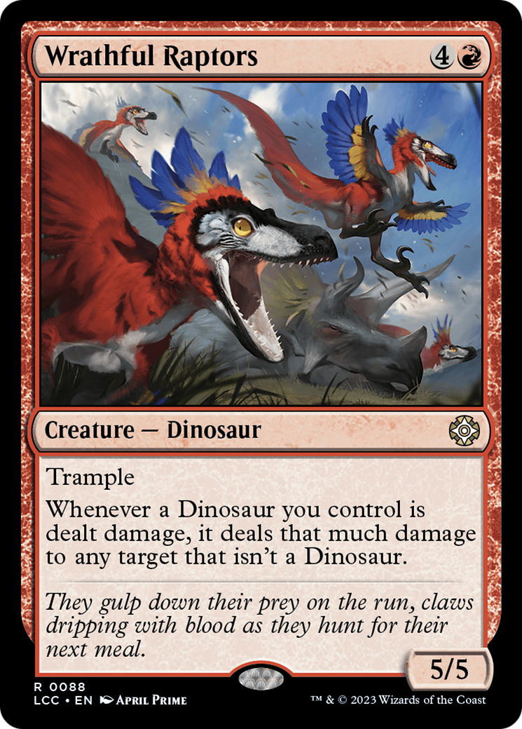 Wrathful Raptors [The Lost Caverns of Ixalan Commander] | Nerdhalla Games