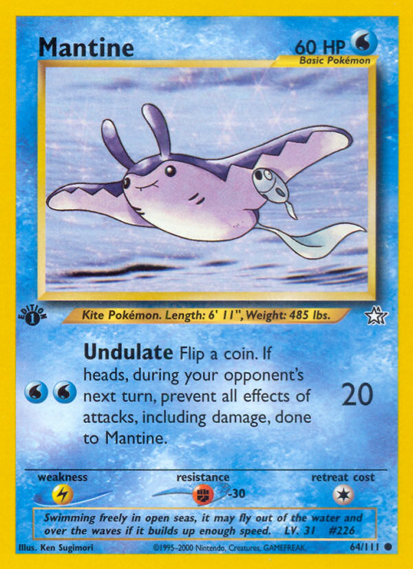 Mantine (64/111) [Neo Genesis 1st Edition] | Nerdhalla Games