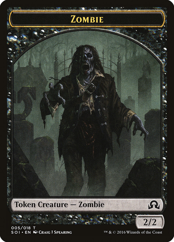 Zombie [Shadows over Innistrad Tokens] | Nerdhalla Games