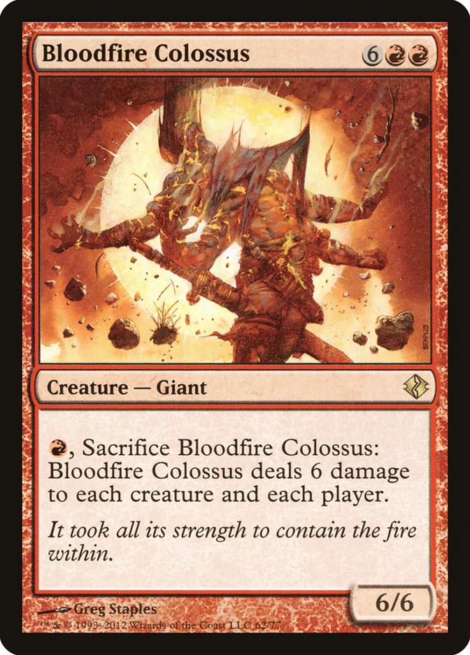 Bloodfire Colossus [Duel Decks: Venser vs. Koth] | Nerdhalla Games