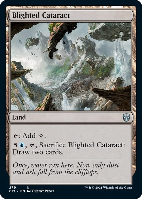 Blighted Cataract [Commander 2021] | Nerdhalla Games