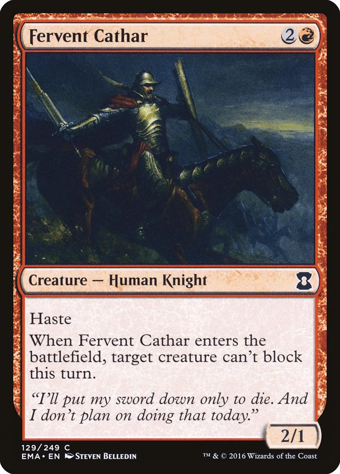 Fervent Cathar [Eternal Masters] | Nerdhalla Games