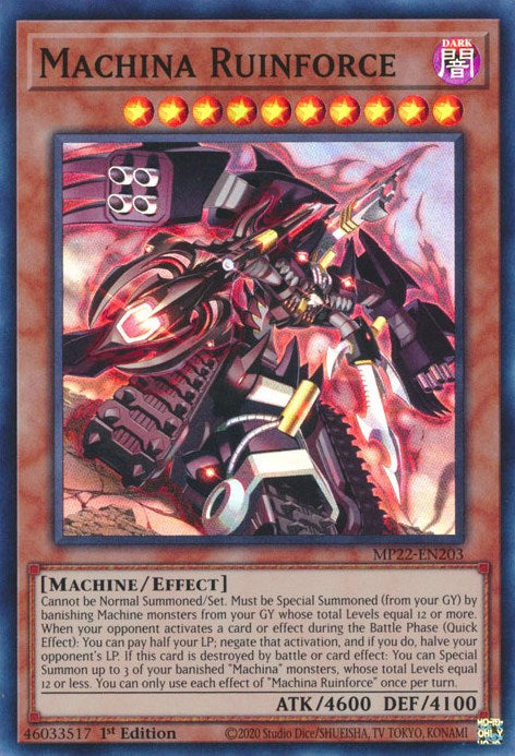 Machina Ruinforce [MP22-EN203] Super Rare | Nerdhalla Games