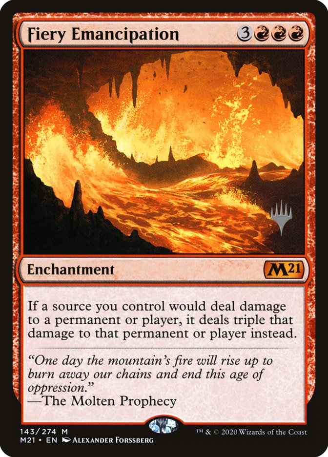 Fiery Emancipation (Promo Pack) [Core Set 2021 Promos] | Nerdhalla Games