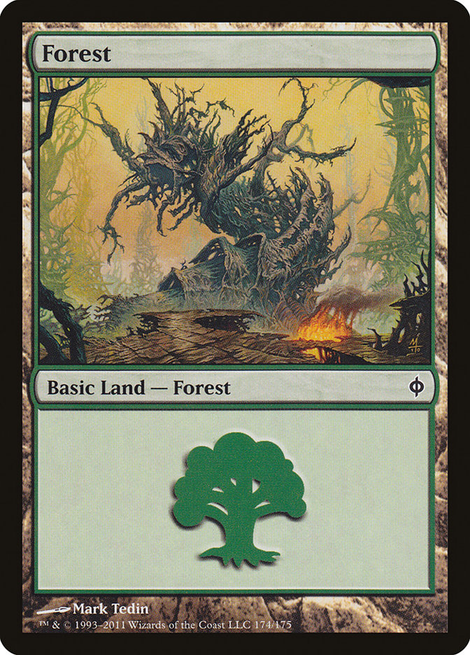 Forest (174) [New Phyrexia] | Nerdhalla Games