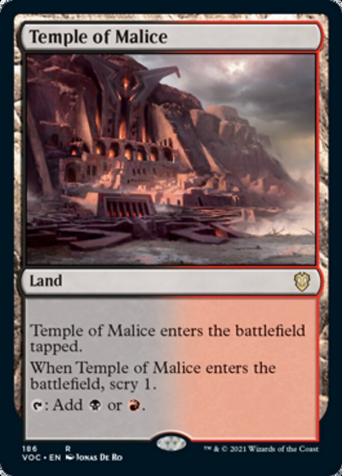 Temple of Malice [Innistrad: Crimson Vow Commander] | Nerdhalla Games