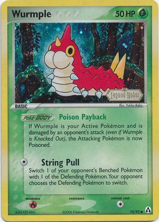 Wurmple (70/92) (Stamped) [EX: Legend Maker] | Nerdhalla Games