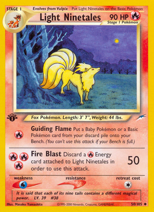 Light Ninetales (50/105) [Neo Destiny 1st Edition] | Nerdhalla Games