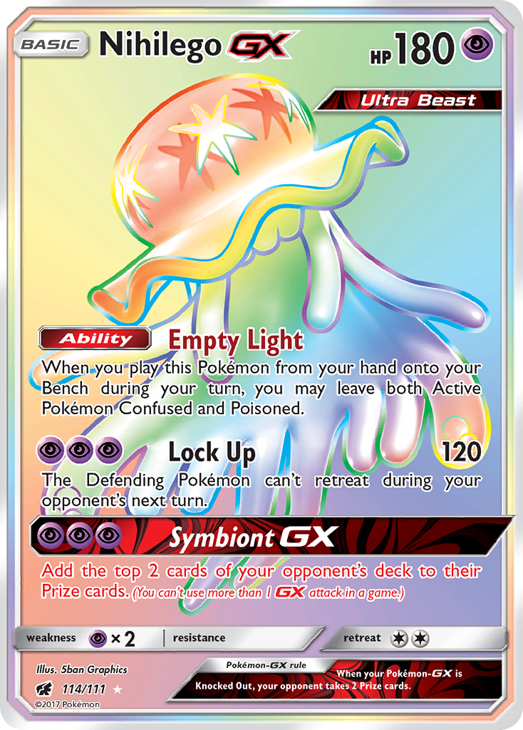 Nihilego GX (114/111) [Sun & Moon: Crimson Invasion] | Nerdhalla Games