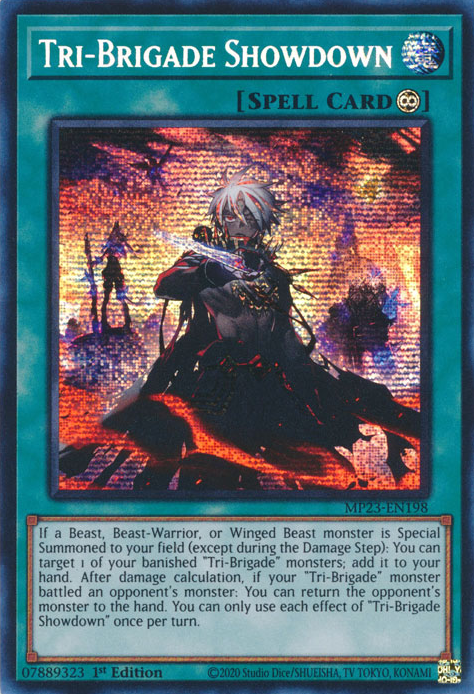 Tri-Brigade Showdown [MP23-EN198] Prismatic Secret Rare | Nerdhalla Games