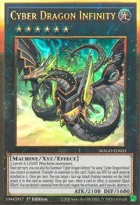 Cyber Dragon Infinity (Alternate Art) [MAGO-EN033] Gold Rare | Nerdhalla Games