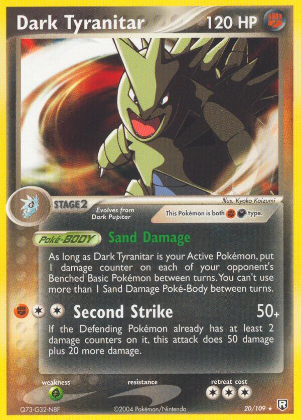 Dark Tyranitar (20/109) (Theme Deck Exclusive) [EX: Team Rocket Returns] | Nerdhalla Games